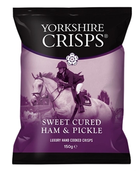 Yorkshire Crisps Sweet Cured Ham and Pickle Chips 150g